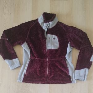 Eastern Mountain Sports Maroon and Light Gray Jacket